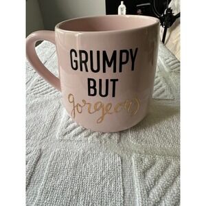 Grumpy But Gorgeous Coffee Mug, Pink Novelty‎ Cup, Cute Home Decor